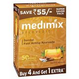 Medimix Ayurvédica Jabón Sandalia, 125g (4 + 1 Oferta Pack)