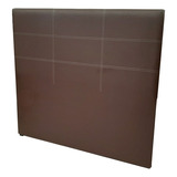 Respaldo De Sommier Mezanek Pampa Queen 180cm X 120cm Cuero Sintético Chocolate