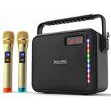 Shinco Portable Karaoke Machine With 2 Wireless Microphones