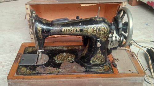 Singer Máquina Costura Caixa Original Ano 1910 Coleção Museu