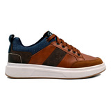 Tenis Sneakers Polo Club Original Cafe Hombre Comodos Casual