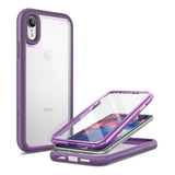 Funda Para iPhone XR - Transparente Y Violeta