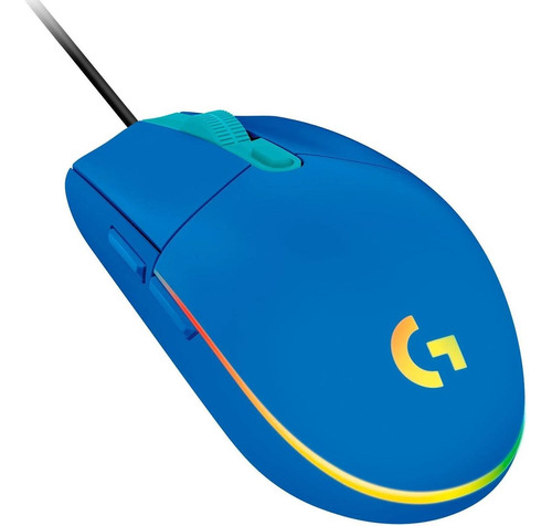 Mouse Con Cable Logitech G203 Gaming Rgb Lightsync Azul