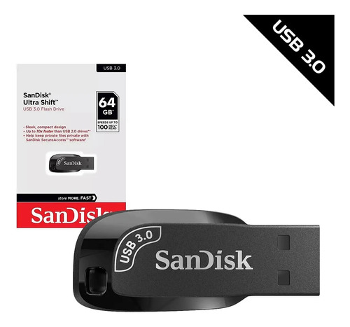 Pendrive Sandisk 3.0 Ultra Shift Original 64gb