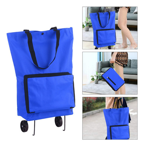 Bolsa Plegable Para Carrito De La Compra Con Ruedas Plegable