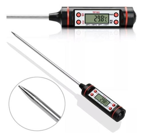 Termometro Digital De Cocina Punzón Sonda Temperatura Comida