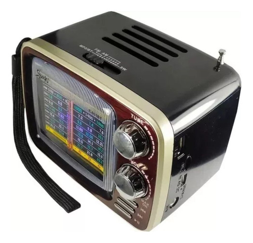 Radio Parlante Bluetooth Am/fm/usb/mp3 Recargable Retro