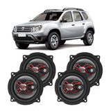 Alto Falante Bravox Renault Duster 2011 A 2014 200w Rms Kit