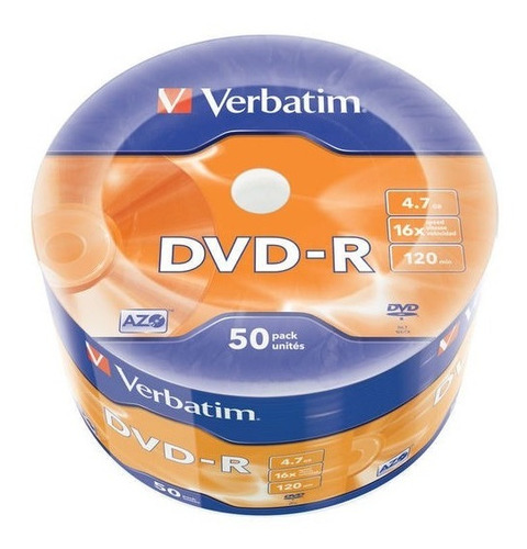 Verbatim Dvd-r Grabable 4.7gb 16x Bulk 50 Unidades Ecoffice