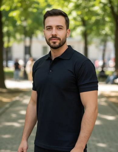 Playera Polo Fresca Ligera Personalizada Hombre Manga Corta