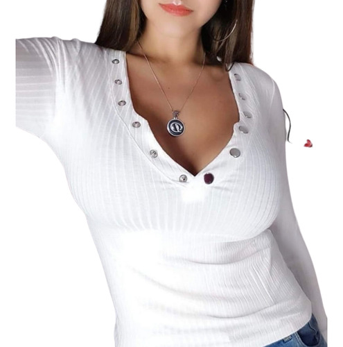 Camiseta De Mujer Cuello En V De Morley Viscosa Tendencia