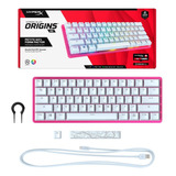 Teclado Mecanico Hyperx Origins 60 Alloy Tipo De Switch Color Del Teclado Rosa Idioma Inglés Us