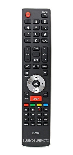 Control Remoto Er-33905 Para Noblex 50 Smart Tv 50ld863di