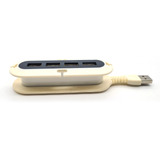 Multipuertos Hub Usb Color Blanco  Pcon1-xceu