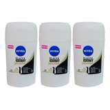 Pack X 3 Nivea Antitranspirante Barra Invisible Black&white