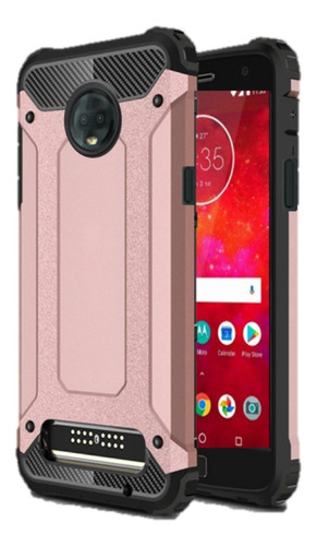 Funda Uso Rudo Case Para Moto Z3 Play + Mica Glass