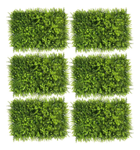 8 Quadros De Folhagem Artificial Eucalipto Muro Inglês 40x60