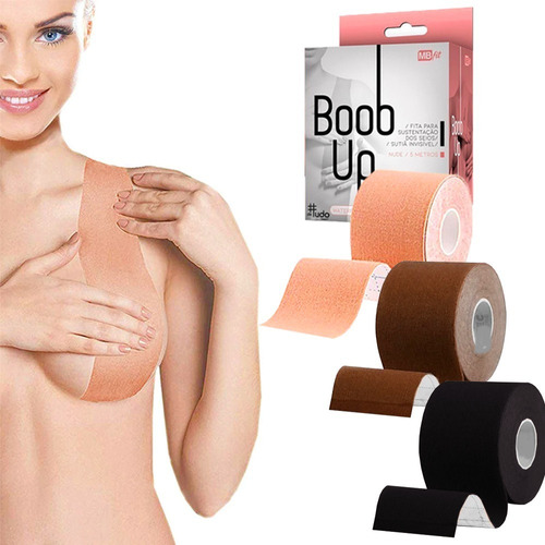 Sutiã Rolo Lingerie Adesivo Levanta Peito Seio Fita Boob Up