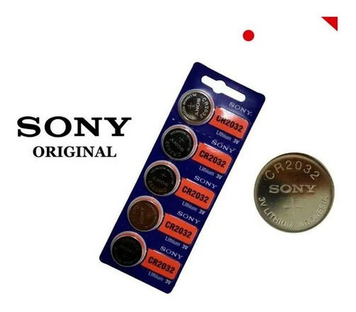 Batería Pilas Cr2032 Nueva Sony Original Litio, 3v, Pack X 5