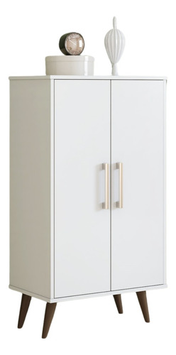 Sapateira Multiuso Ivy 2 Portas 110cm Pés Plástico Branco