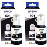 Kit 2 Tinta Epson T504 Para T504120-al L6171 L4160 L6161