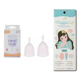 2 Copas Menstrual Real Cup + Protector Diario Kit X3 Lavable