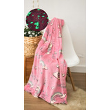 Manta Cobertor Solteiro Infantil Brilha No Escuro 1,80x2,00