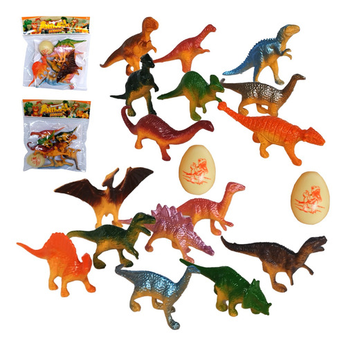 Brinquedo Dinossauro Kit Animais Miniatura Plástico Rex Toys