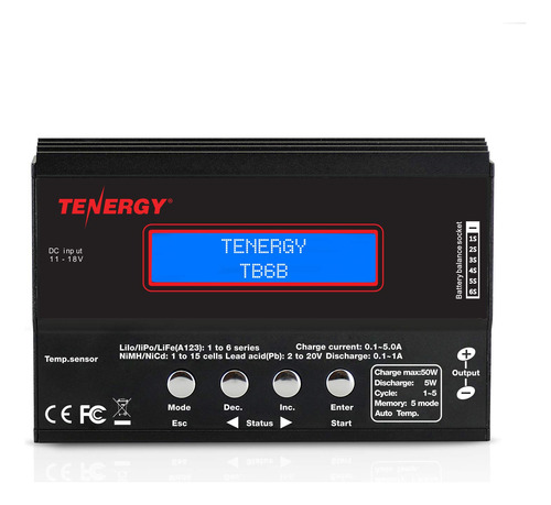 Combo Especial: Tenergy Tb6-b Cargador De Balance Para Bate.