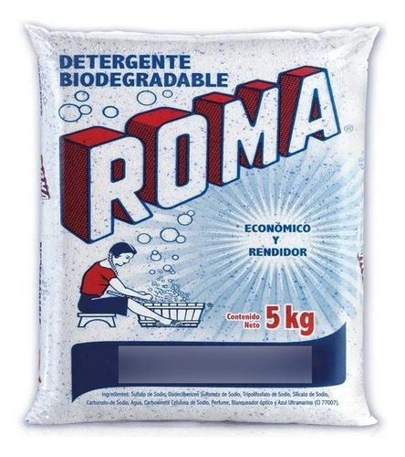 Detergente En Polvo Roma Multiusos 5 Kg