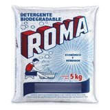 Detergente En Polvo Roma Multiusos 5 Kg Caja Con 4 Piezas