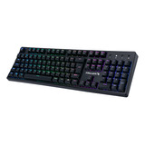 Teclado Gamer Mecânico Led Rgb Fallen Pantera Preto Blue Switch Azul Kailh