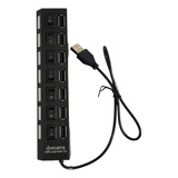 Hub 7 Puertos Multipuerto Usb 2.0 - Con Switch Individual