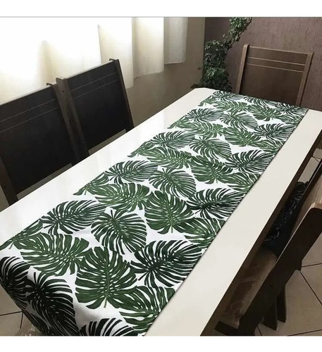 Trilho De Mesa Estampado Cozinha 1 Peça 1,50m Mesa Jantar