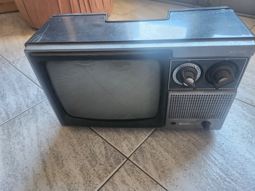 Televisor Antiguo Decada Del 70 Hitachi 12 Pulgadas A Repara