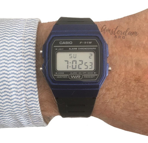 Reloj Casio Modelo F-91w Caucho Digital   Garantia Oficial