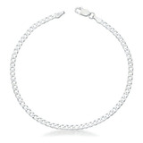 Pulsera Grumet 080 De Plata 925 Para Hombre, 21 Cm De Longitud