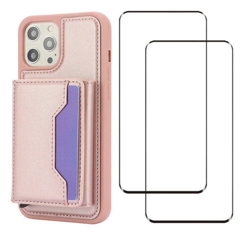 Funda Tipo Cartera De Piel Tarjetas Desmontables For iPhone