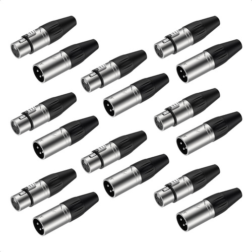 8 X Par De Fichas Canon Canon Xlr Xlr Para Microfono Premium