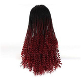 Colorfulwigs Peluca Delantera De Encaje Sintetico Rojo Ombr