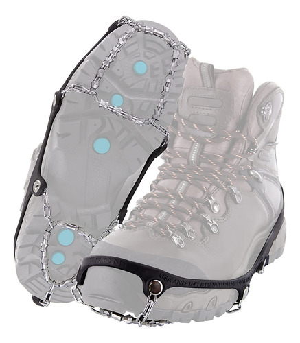 Crampones Para Caminar En Hielo Y Nieve 1 Par Talla Xl Negro