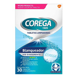 Corega Tabletas Limpiadoras Blanqueadoras 30 Tabs