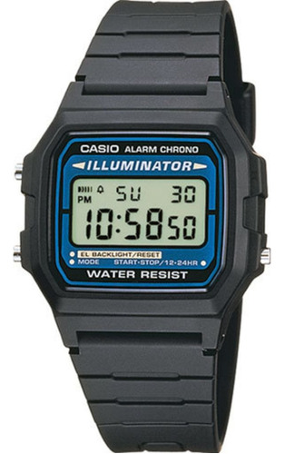 Reloj Casio Original F-105w Vintage Alarm,calen,luz Wr Local