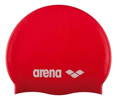 Gorro De Natación Classic Silicona Cap Color Red/white Diseño De La Tela Liso Tamaño M