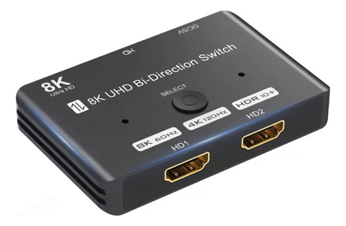 Switch Hdmi 8k 2x1, Doble Salida