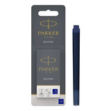 Cartuchos Para Pluma Fuente Parker Color Azul