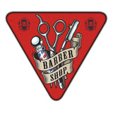 #88 - Cuadro Triangular 33 X 33 Cm Barber Shop Barberías  