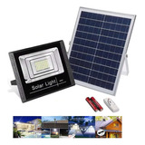 Lampara Foco Solar Led 40w + Panel Solar + Control Remoto