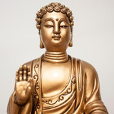 Buda Sakyamuni De Resina Para Decoração - 16,50 Cm