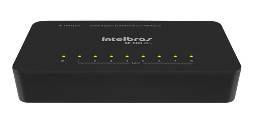 Switch Intelbras Sf800 08pts 10/100 Q+ Internet 